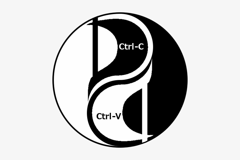 Pirate P Yin-yang Symbol - Missionary Church Of Kopimism, transparent png #3869243