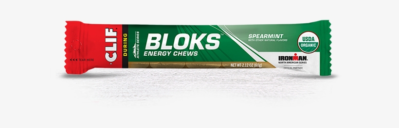 Spearmint Flavor Packaging - Clif Bloks Energy Chews, transparent png #3869712