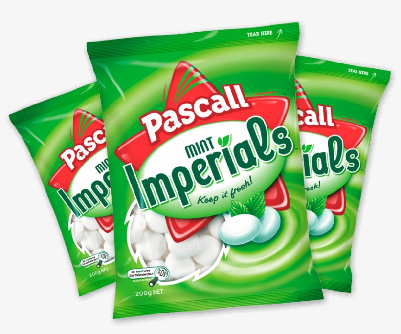 Before Being Packed, Each Imperial Is Carried On A - Pascall Mint Imperials Family Bag 200g Green, transparent png #3869765