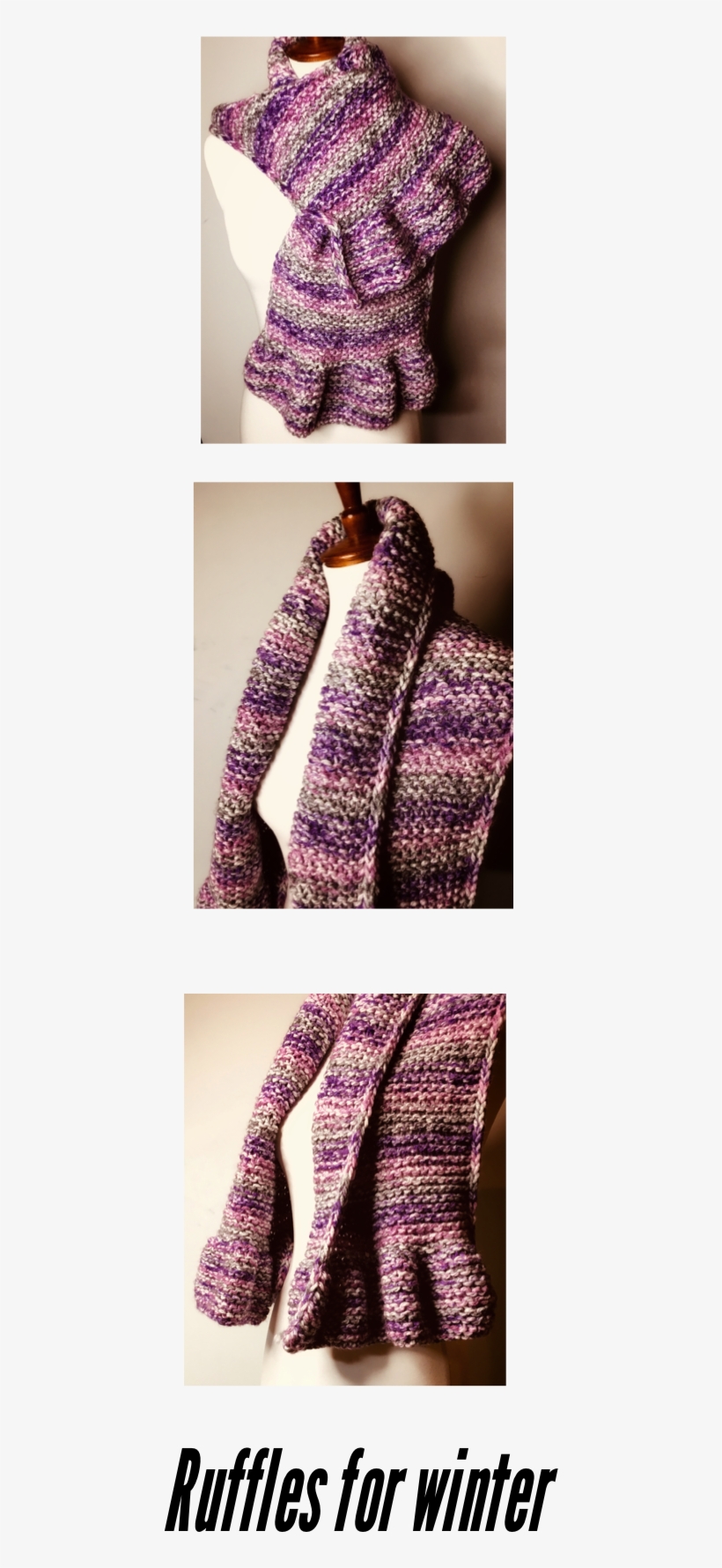 Easy Scarf Knitting Pattern - Wool, transparent png #3870072