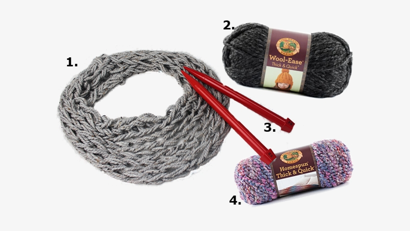 Knitting Yarn Png Download - Lion Brand Yarn 640-149 Wool-ease Thick And Quick Yarn,, transparent png #3870405