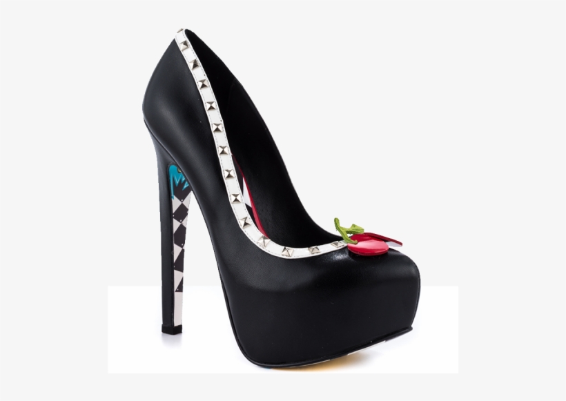 Floral Print Sole Stiletto Heels - Taylor Says Women's Calese - Black - Size 10, transparent png #3870406