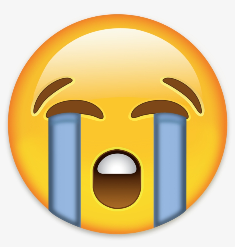 Crying Emoji Png Download - Faccina Che Piange Whatsapp, transparent png #3870439