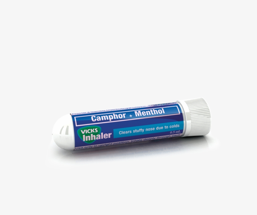 Vicks Inhaler - Camphor Menthol Vicks Inhaler, transparent png #3870899