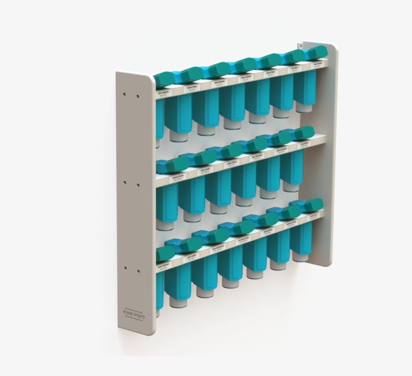 Twenty Hole Pump Point Unit- Asthma Inhaler Storage, transparent png #3870999