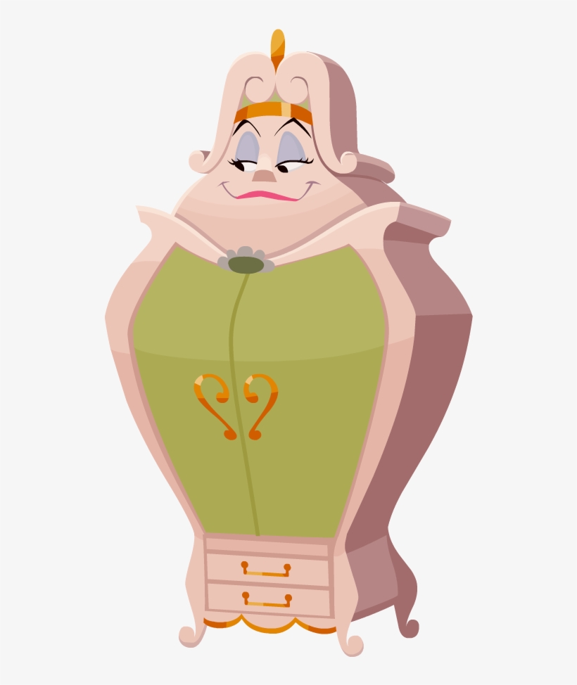 Kingdom Hearts X Wardrobe - Wardrobe Beauty And The Beast Cartoon, transparent png #3871185