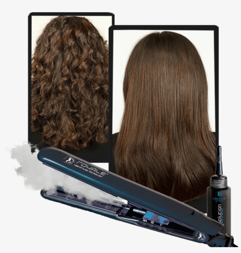 Royale Vapor Styling Iron With Argan Oil - Care Me 3-in-1 Electric Hair Straightening Brush-magic, transparent png #3871217