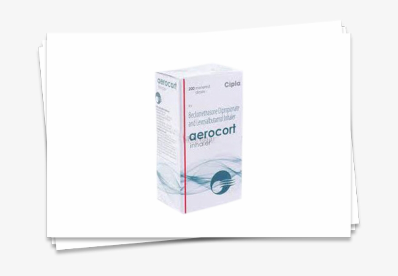 Aerocort Inhaler 200md - Formoterol, transparent png #3871498