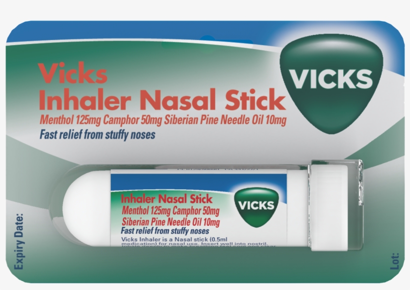 Vicks Inhaler Nasal Stick, transparent png #3871618
