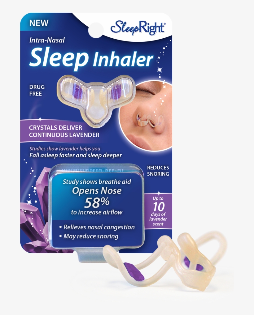 Sleep Inhaler - Sleepright Nasal Breathe Aid (3 Count), transparent png #3872085