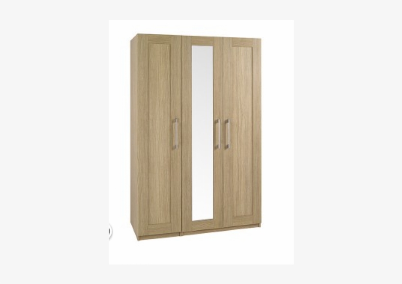 3 Door Wardrobe, transparent png #3872086