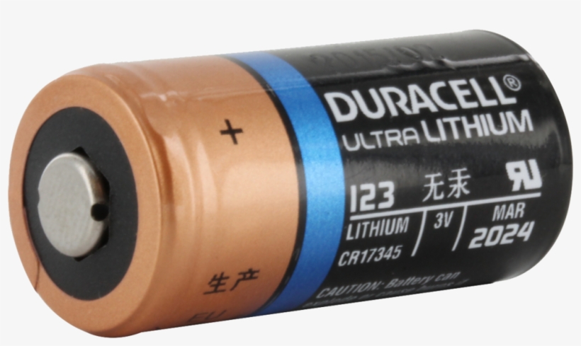 Duracell Ultra Dl123a 3v Lithium Battery - Duracell 3v Battery, transparent png #3872166