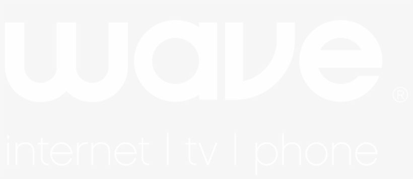 Wave Broadband Logo Black And White - White Cinematic Bars Png, transparent png #3872723