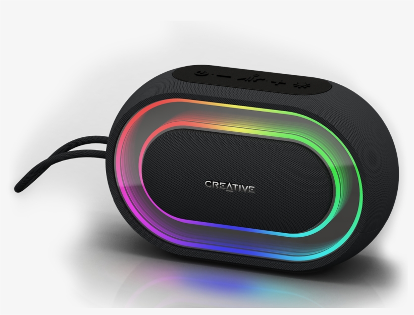 Creative Halo - Creative Halo Portable Speaker - Wireless - Black, transparent png #3872770