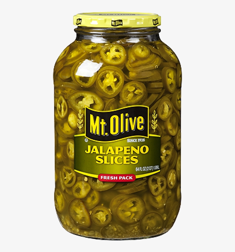 Mt Olive Sliced Jalapenos 1 Gallon - Mt Olive Pickle Co Inc Mt. Olive Jalapeno Slices 64, transparent png #3873171