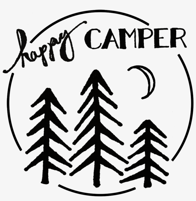 Camper Transparent Graphics - Happy Camper, transparent png #3873488