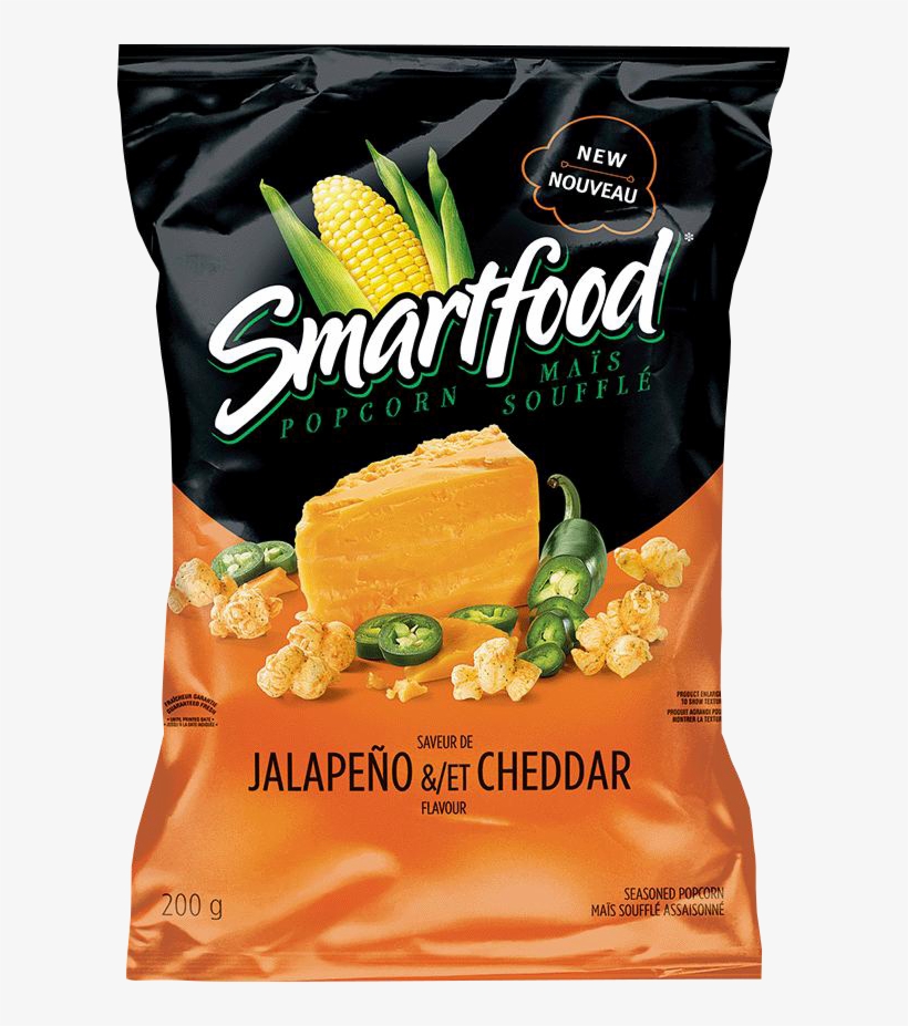 Smartfood® Jalapeño & Cheddar - Smartfood Caramel And Cheddar Popcorn, transparent png #3873703
