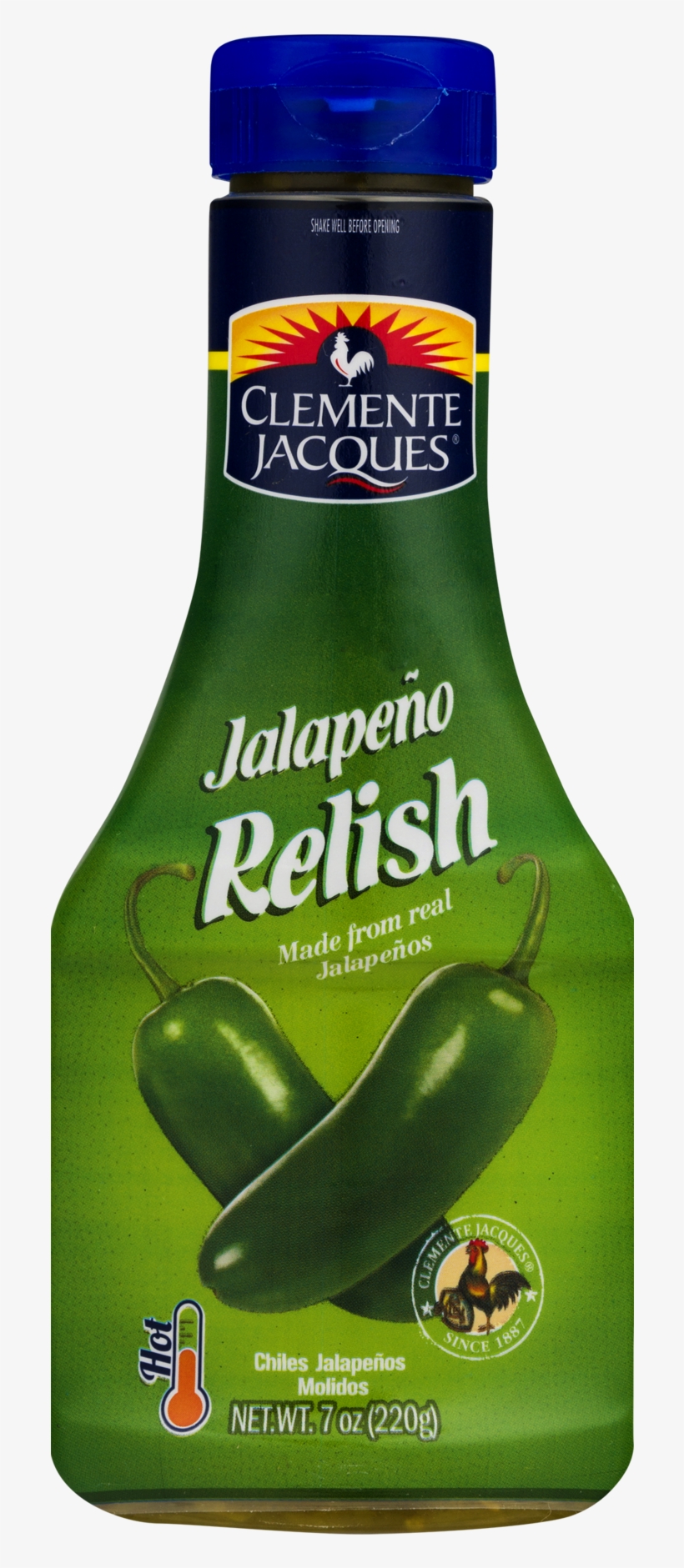 Clemente Jacques Relish, Jalapeno, Hot - 7 Oz, transparent png #3873748