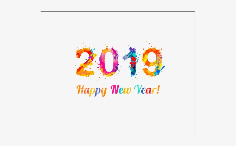 Happy New Year 2019, transparent png #3873884