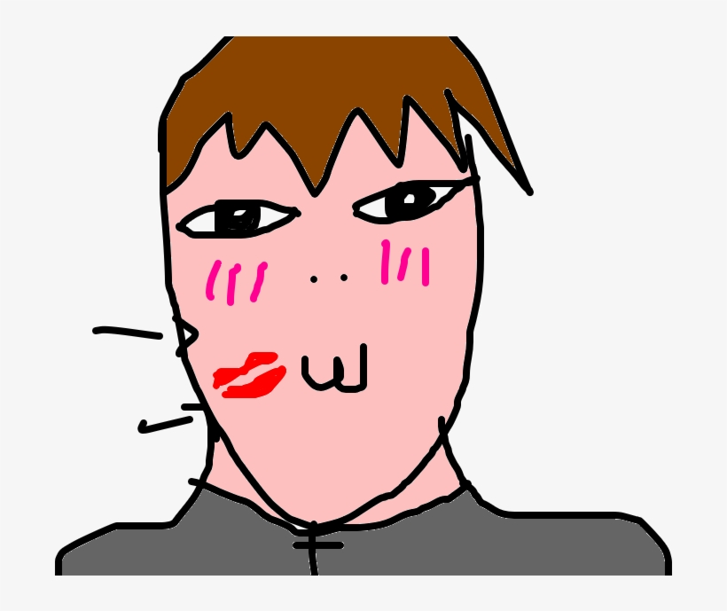 Beijo Na Bochecha - Drawing, transparent png #3873910