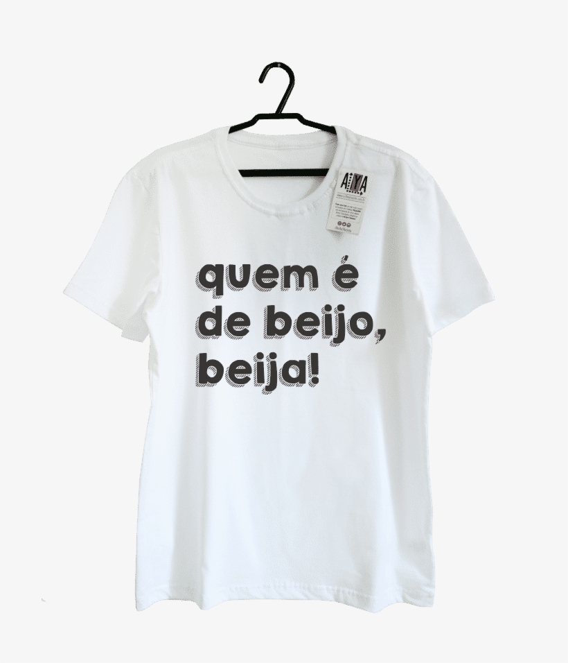 Quem É De Beijo - T-shirt, transparent png #3873959