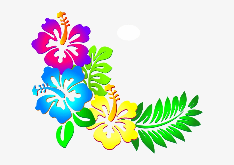 Free Flower Border Clip Art Pictures - Hibiscus Clip Art, transparent png #3874458