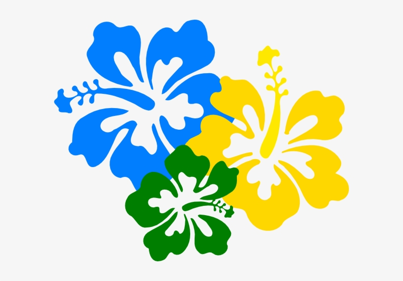 Hawaiian Flower Border Free Download Best Hawaiian - Hibiscus Clip Art, transparent png #3874596