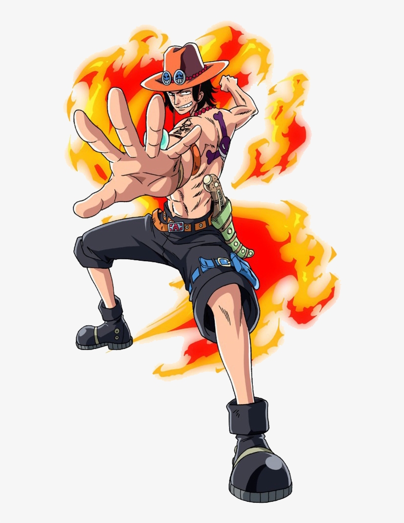 One Piece Clipart Ace - One Piece Ace Fighting, transparent png #3874726