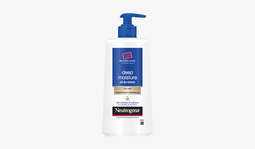 Norwegian Formula Deep Moisture Oil In Lotion - Neutrogena, transparent png #3875218