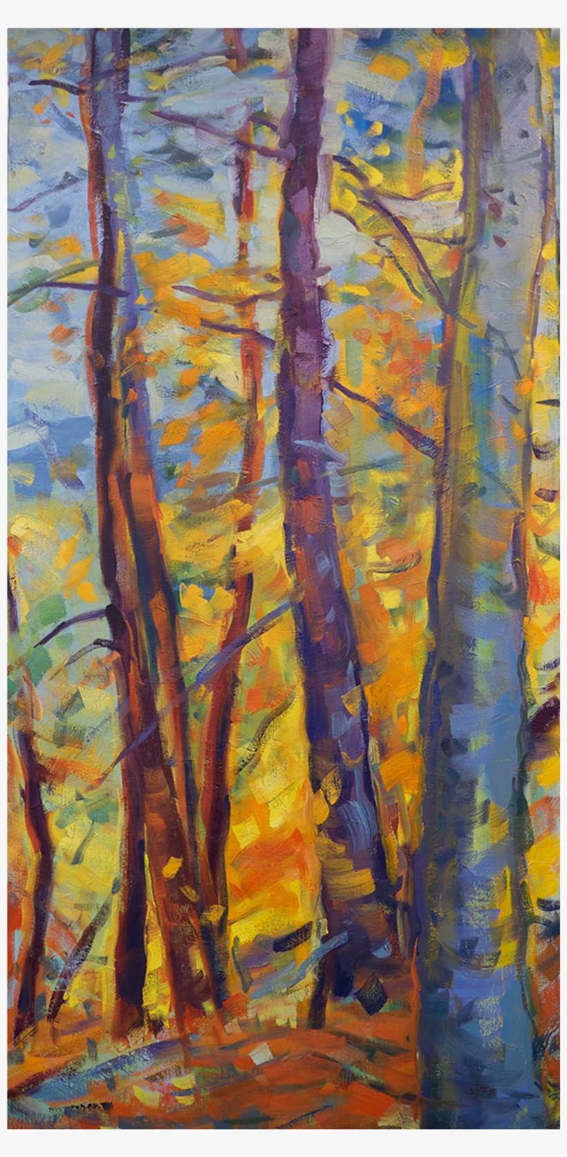 Autumn-forest - Acrylic Paint, transparent png #3876100