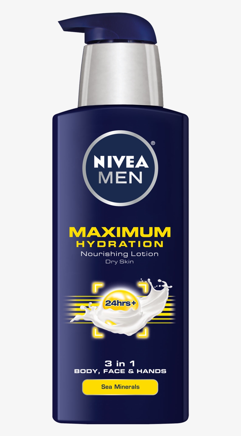 New Nivea Men Maximum Hydration Body Lotion - Nivea Maximum Hydration Body Lotion, transparent png #3876496