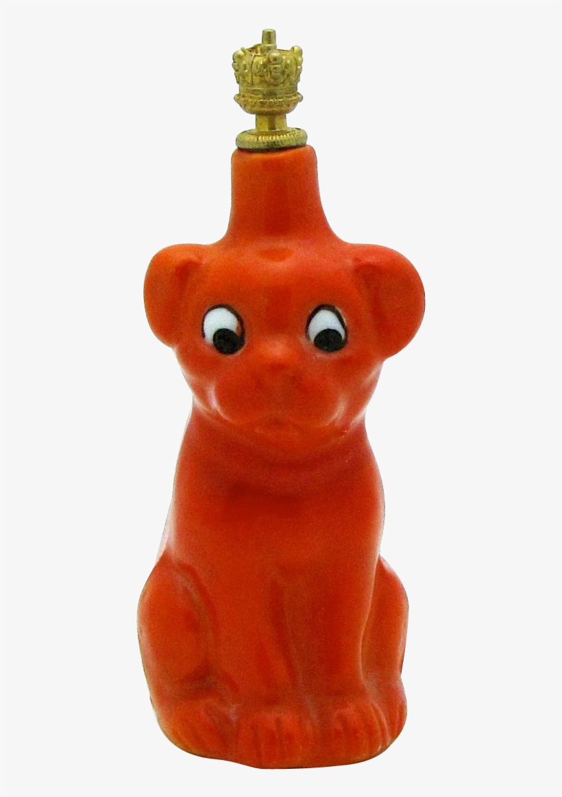 Vintage Goebel German Crown Top Perfume Bottle Googly - Red Dog, transparent png #3876730