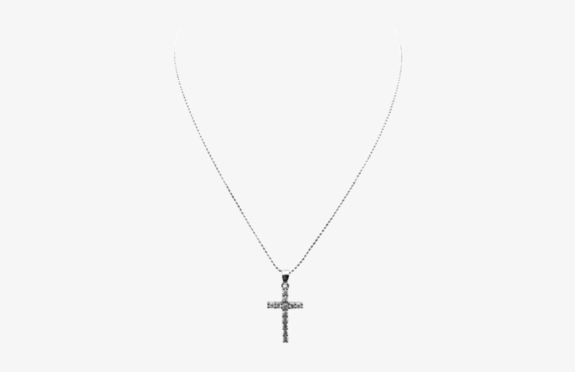 Cross Chain Silver - Silver, transparent png #3877057