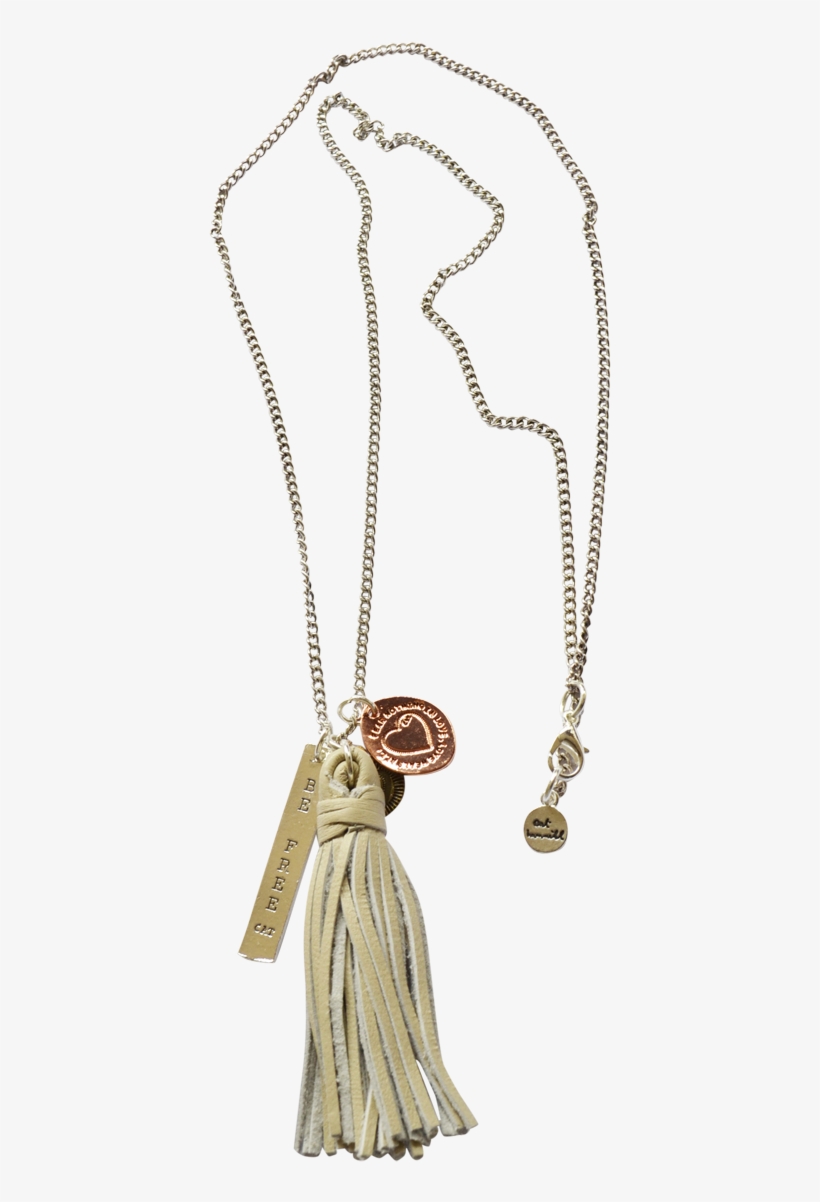 Leather Tassel Necklace Chain 35841422936213e - Locket, transparent png #3877493
