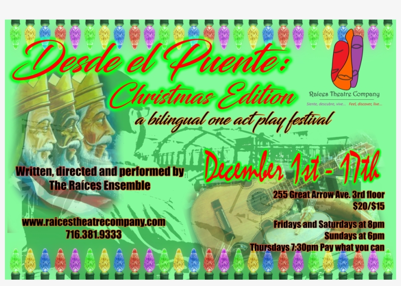Raíces Theatre Company To Produce Christmas-themed - Christmas Day, transparent png #3878698
