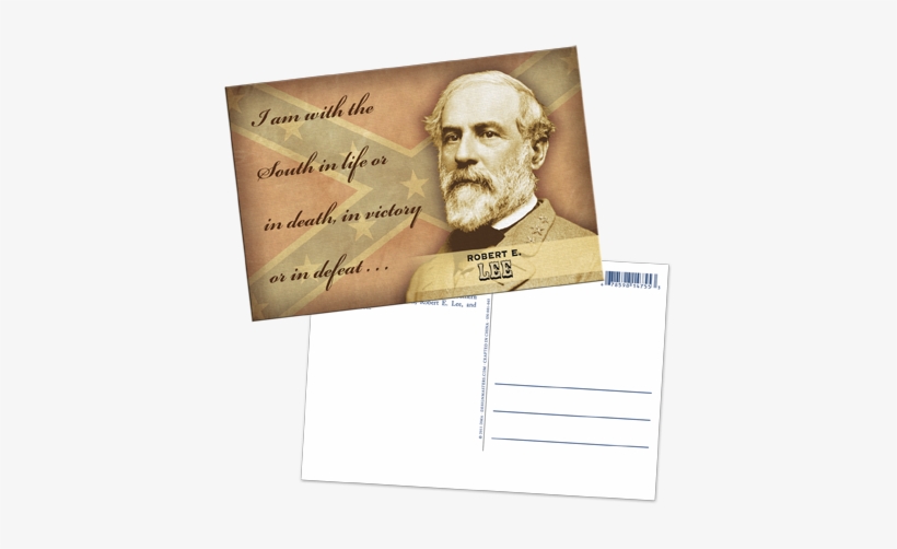 With South Lenticular Postcard - General Robert E Lee, transparent png #3879451