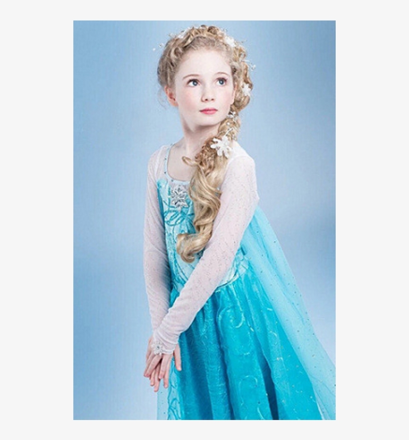 Fotos De Vestido Infantil Elsa Frozen - Robe Reine Des Neiges, transparent png #3879693