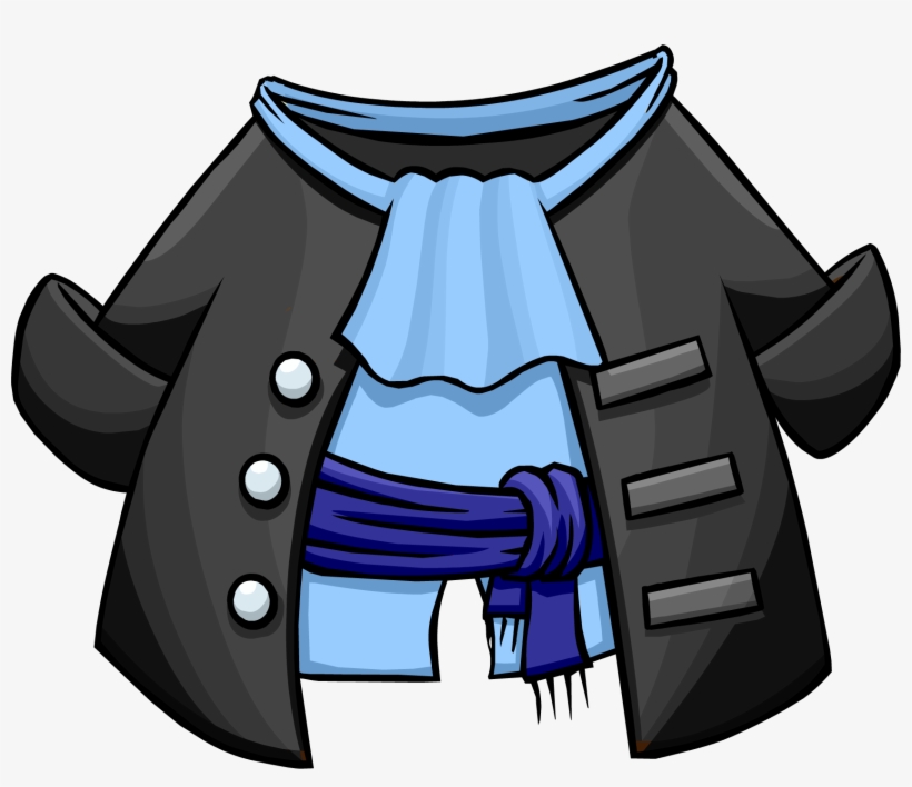Gray Pirate Coat Icon - Club Penguin Para Ds, transparent png #3880169