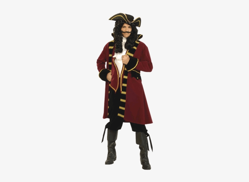 Traditional Men's Pirate Captain Costume - Costume Pirate, transparent png #3880468