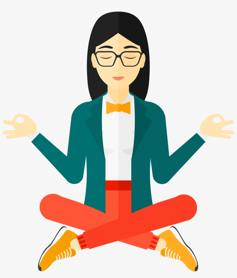 Woman Relaxing And Stress-free - Mulher Em Bar Em Desenho, transparent png #3880581
