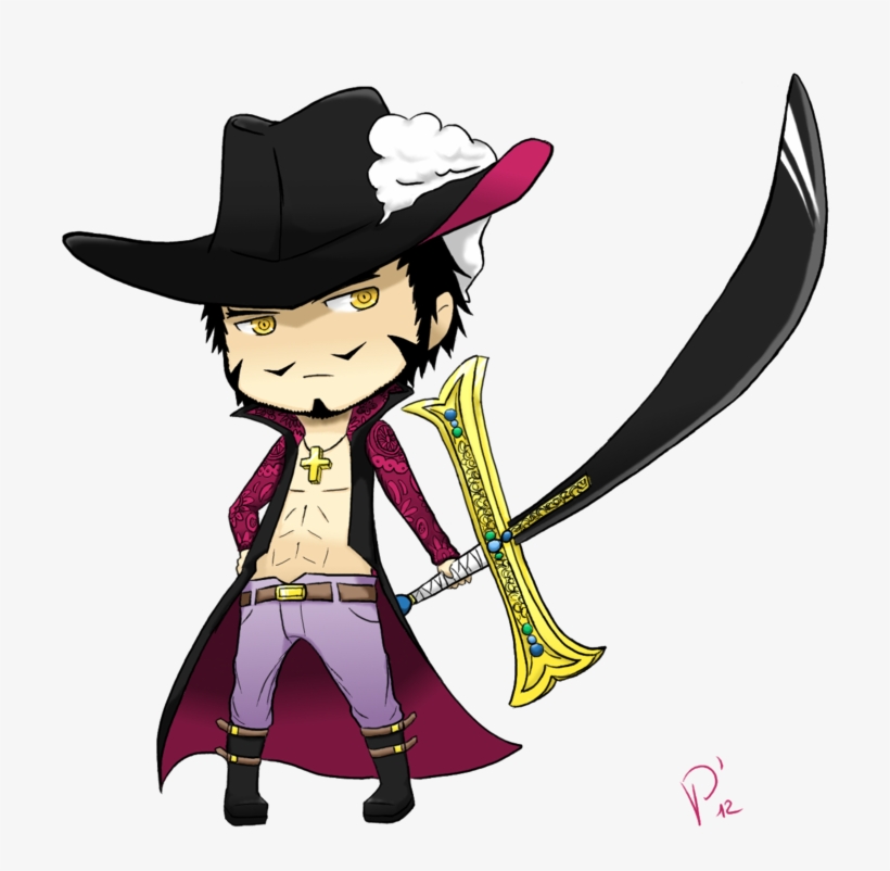 One Piece Chibi Mihawk By Pepschan - Hawkeye One Piece Chibi, transparent png #3880611