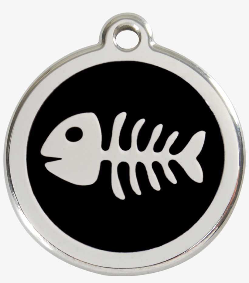 1skbm, 9330725030923, Image - Red Dingo Fish Bone Pet Id Tag - Brown, transparent png #3881204