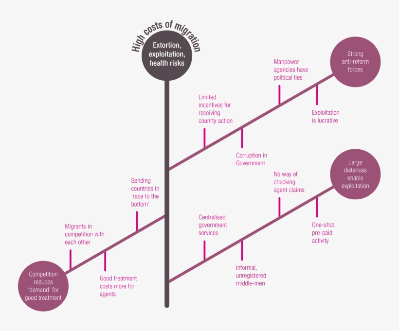Fishbone Diagram Of The Problems Facing Nepali Migrant - Ishikawa Diagram, transparent png #3881692