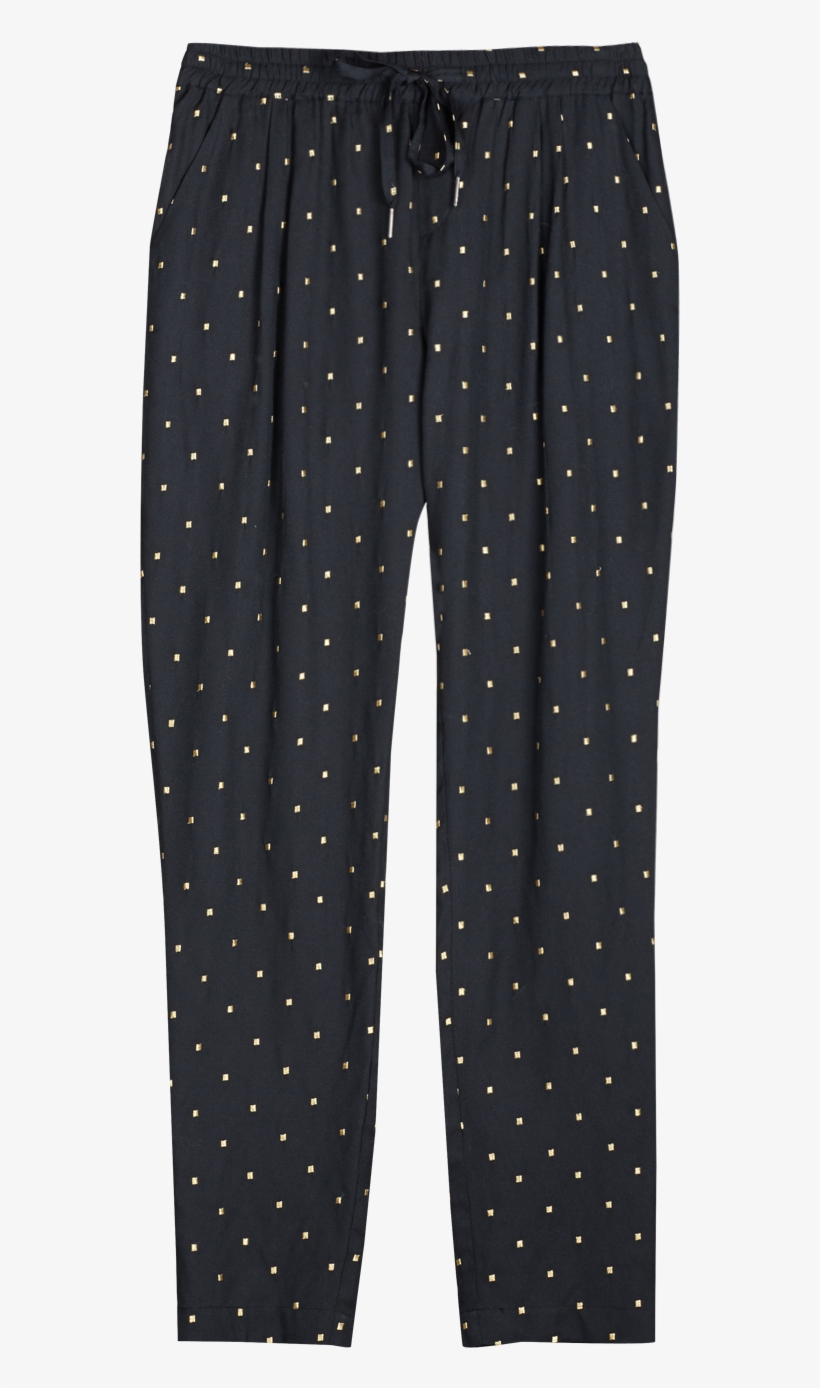Awesome @joie Linser Pants With Gold Squares - Polka Dot, transparent png #3881877