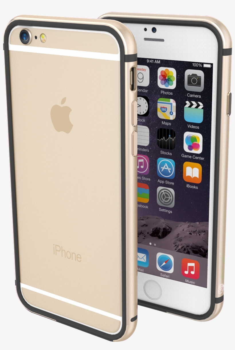 Iphone 6 Plus/6s Plus Cases - Iphone 6 Gold With Case, transparent png #3881996