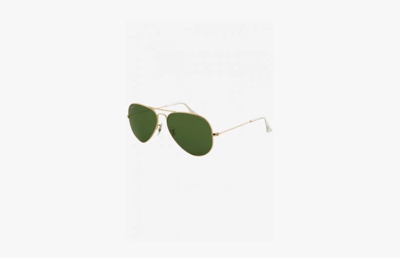 Ray Ban Mens Sunglasses -3025001/5862 - Ray-ban Aviator Classic Green G-15 Lens Gold Sunglasses, transparent png #3882317