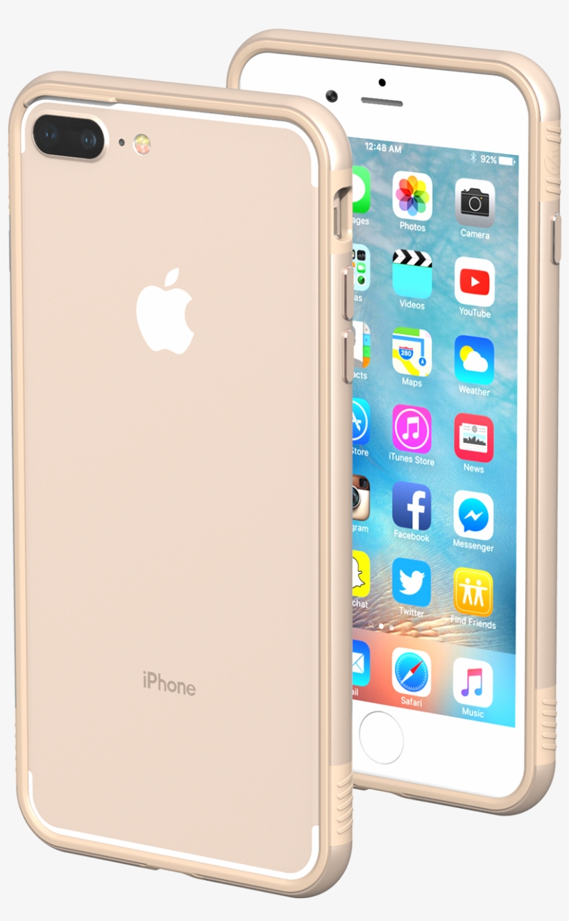 Iphone 7/8 Plus Cases - Iphone 7 Plus/7s Plus Case - Thanotech K11 Bumper -, transparent png #3882320