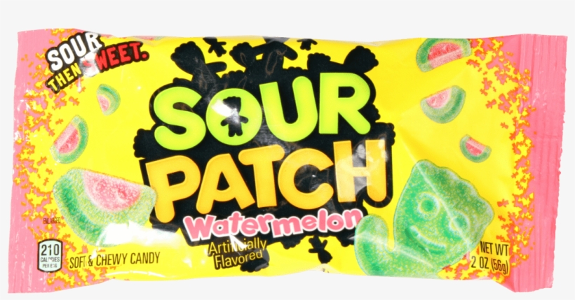 Sour Patch Kids Watermelon 2oz - Sour Patch Soft & Chewy Candy, Watermelon - 2 Oz, transparent png #3882344