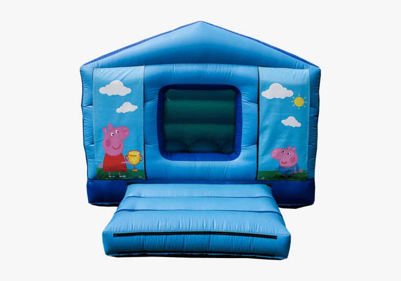 Peppa Pig & George 10ft X 12ft House Shape Bouncy Castle - Castle, transparent png #3882401