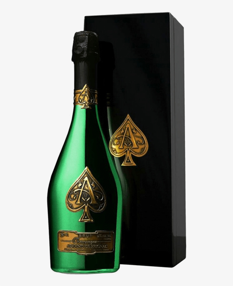Singapore Wines Wholesales - Armand De Brignac Limited Edition Green, transparent png #3882705